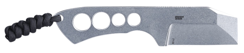 Columbia River CRKT 2130 Razel Chisel 2" Fixed Plain Stonewashed 8Cr13MoV SS Silver Skeletonized Stainless Handle — view 2