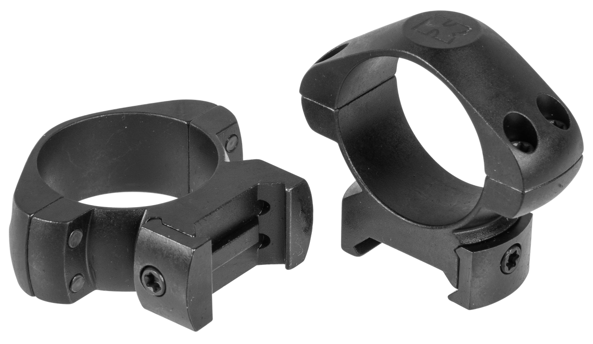 Konus 7404 Steel Scope Rings 30mm Medium Matte Black 0 MOA - Pair — view 2