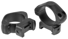 Konus 7404 Steel Scope Rings 30mm Medium Matte Black 0 MOA - Pair — view 2