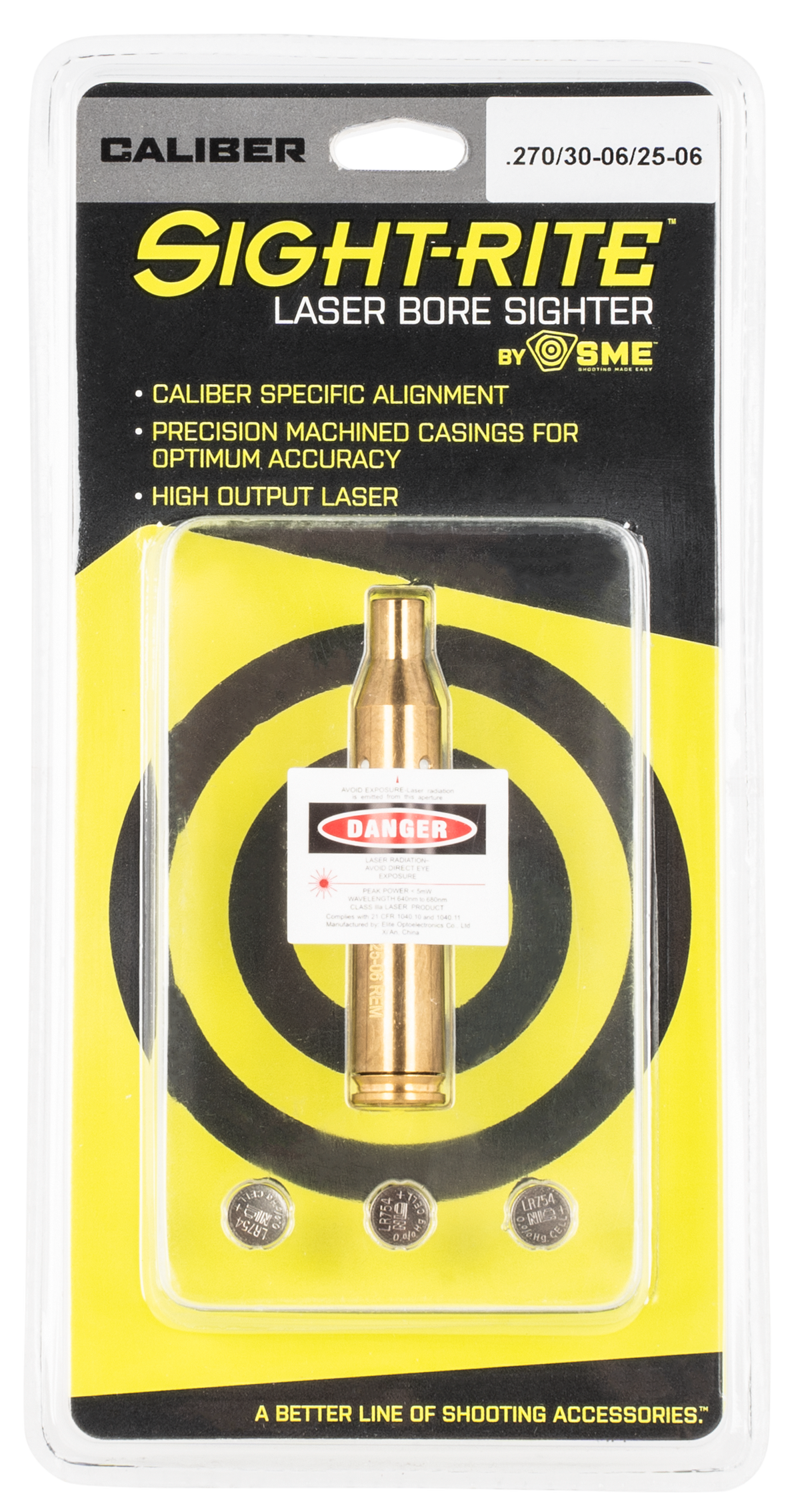 SME Sight-Rite XSIBL2506 Laser Bore Sighter 25-06 Rem/270 Win/30-06 Springfield Brass Casing — view 2