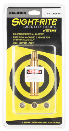 SME Sight-Rite XSIBL2506 Laser Bore Sighter 25-06 Rem/270 Win/30-06 Springfield Brass Casing — view 2
