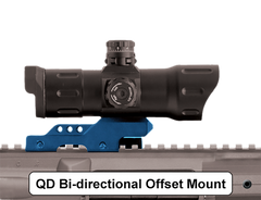 UTG ITA 6" Red/Green T-Dot Red Dot Sight w/ Offset QD Mount — view 2