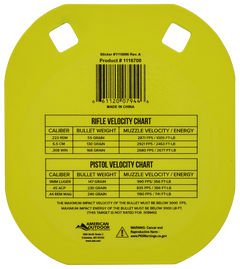Caldwell 5" Yellow AR500 Steel Gong Target - 0.38" Thick Hanging — view 2
