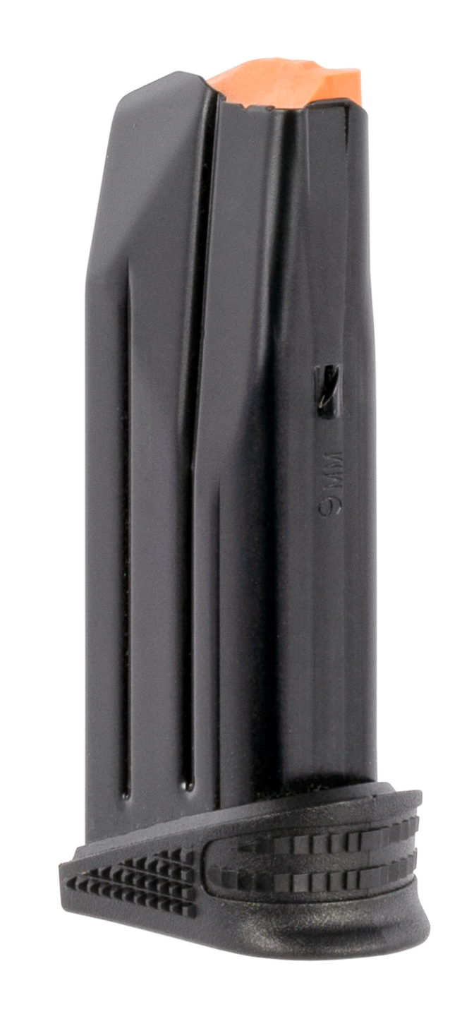 FN 509 Compact 12rd Extended Floorplate 9mm Luger Black Steel Magazine — view 2