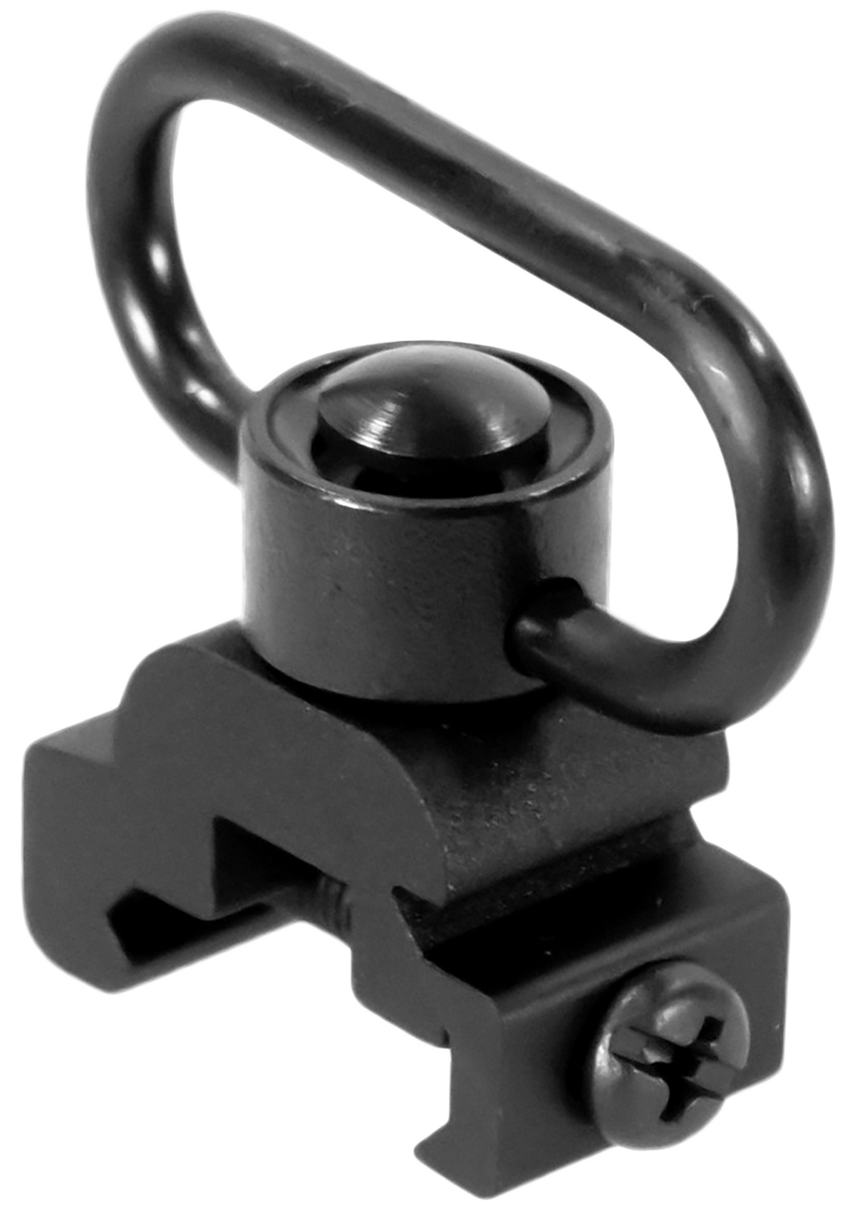 Aim Sports MT030 Sling Rail Mount 1.41" Quick Detach Push Button Black Anodized Aluminum Picatinny/Weaver - Short — view 2