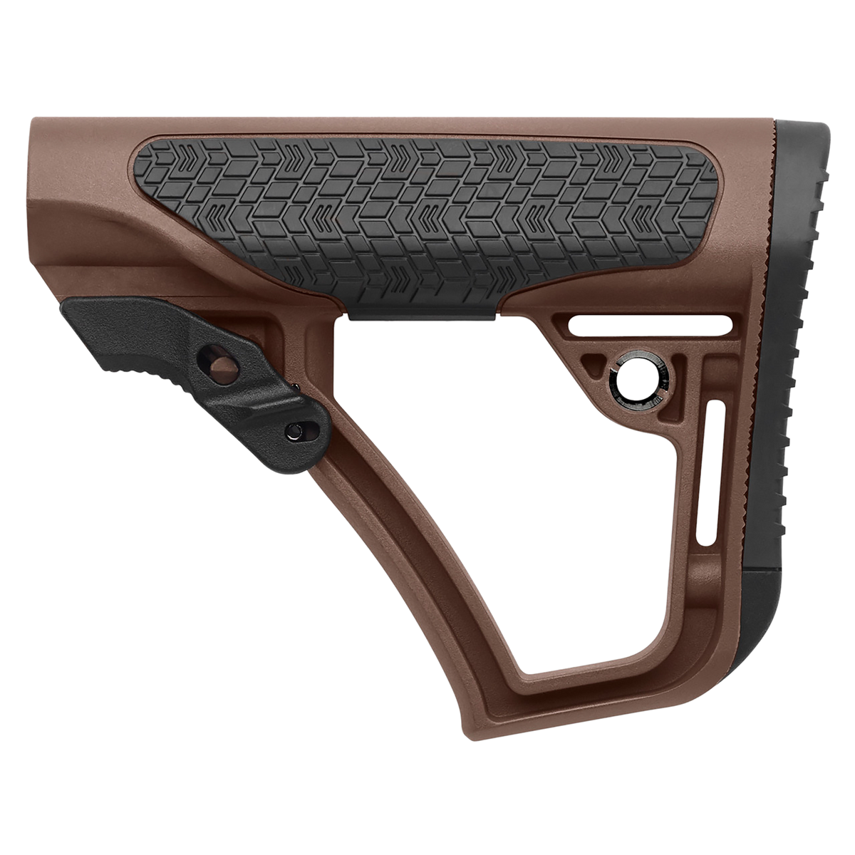 Daniel Defense OEM Mil-Spec AR-15 6-Position Collapsible Buttstock - Brown — view 2