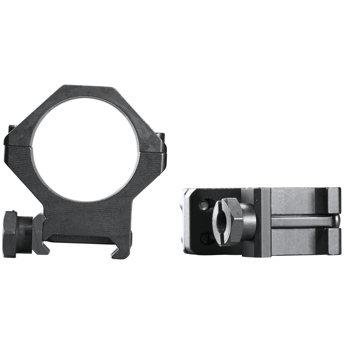 Weaver Mounts 48365 Four-Hole Skeleton Rings 30mm Medium Matte Black — view 2