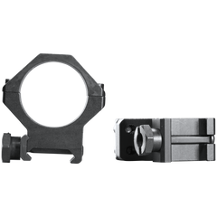 Weaver Mounts 48365 Four-Hole Skeleton Rings 30mm Medium Matte Black — view 2