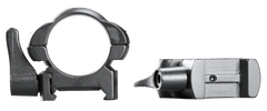 Weaver Mounts 49325 Lever Lok 1" Medium Matte Black Steel 2-Piece Top Mount Scope Rings — view 2