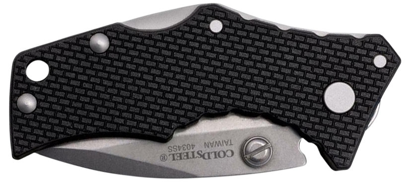 Cold Steel Recon 1 Micro 2" Folding Spear Point Plain Edge 4034 SS Black Griv-Ex Handle — view 2
