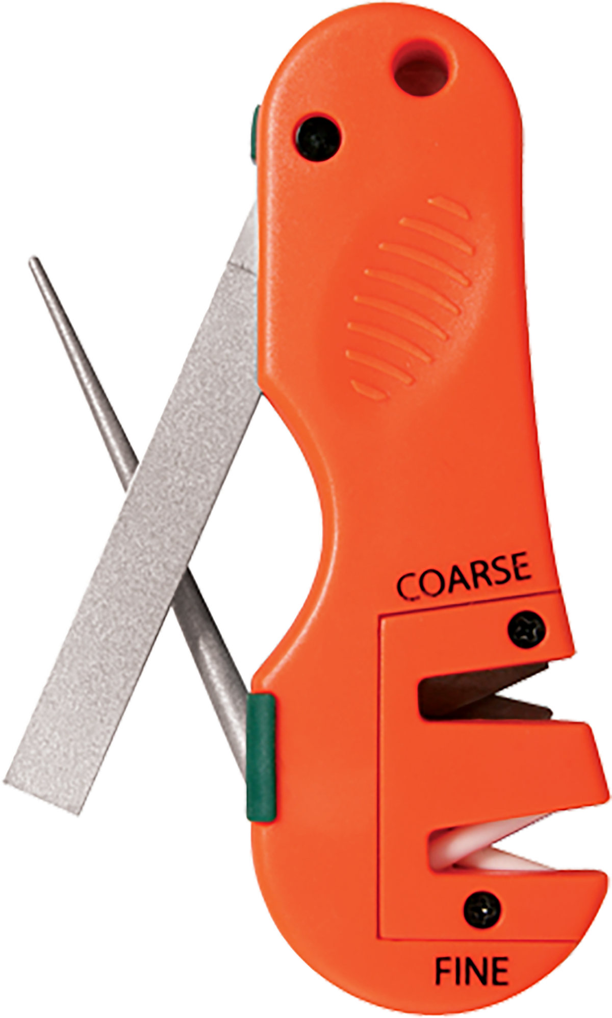 Accusharp 028C 4-in-1 Knife & Tool Sharpener Tungsten Carbide Plastic Handle Orange — view 2