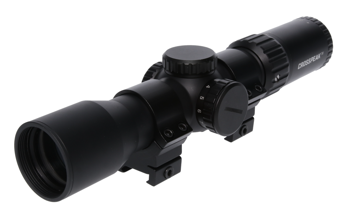 TruGlo Crosspeak 2-7x32mm Illuminated Crossbow Scope - Dual-Color Reticle - Black — view 2