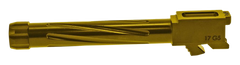 Rival Arms Precision Match Grade 9mm Luger 4.49" Fluted Threaded Gold PVD Drop-In Barrel - Glock 17 Gen5 — view 2
