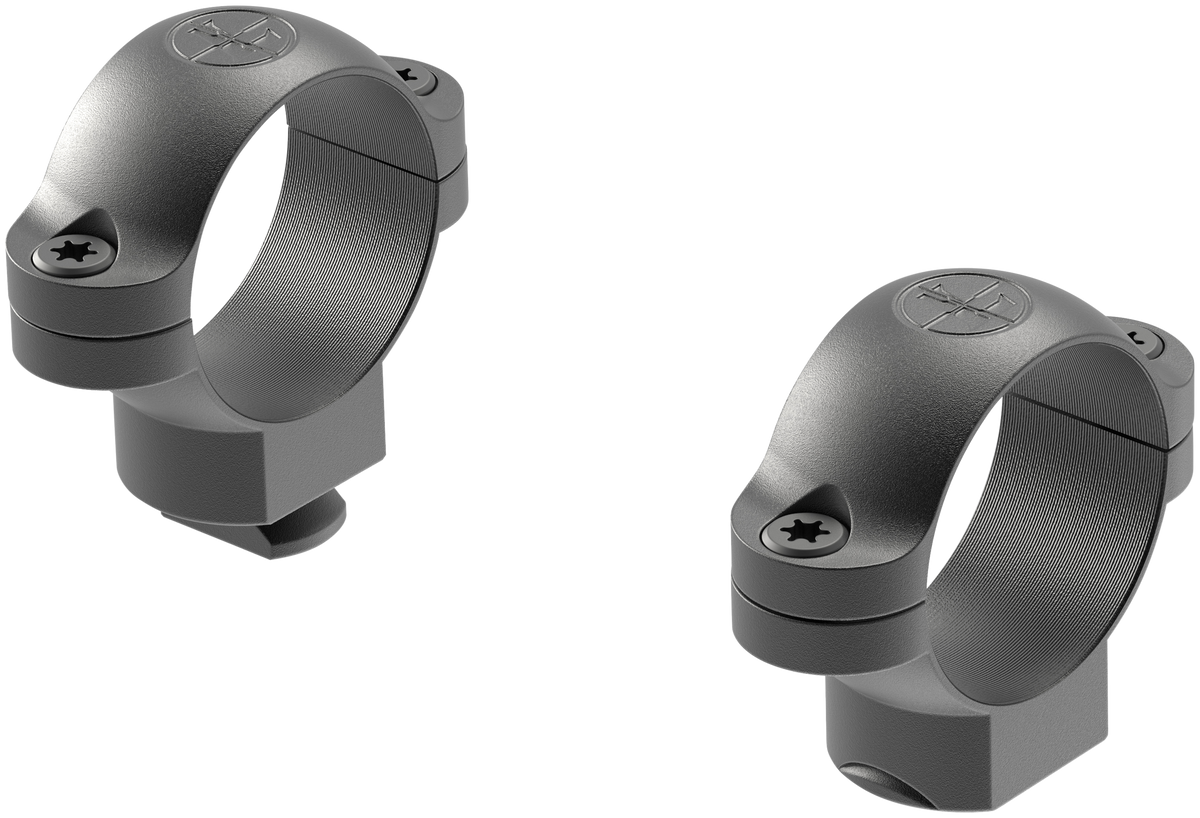 Leupold 49901 Standard 1\" Medium Matte Black 2-Piece Scope Ring Set — view 2