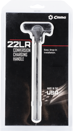 CMMG 22BA596 Charging Handle Assembly .22 LR AR-15 Anti-Jam - Black Nylon — view 2
