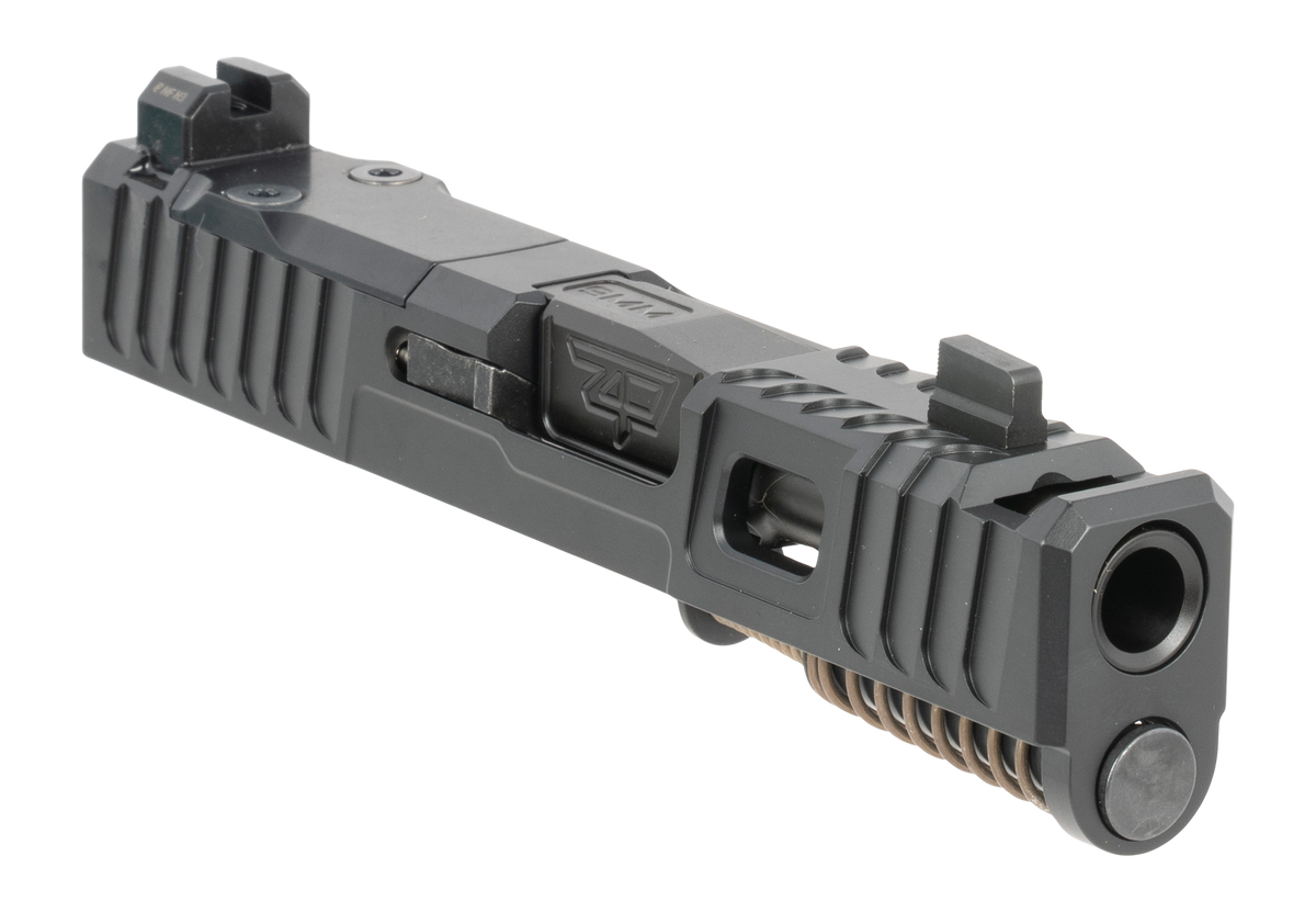 Zaffiri Precision IBS Complete Slide Glock 43 9mm RMR Cut Cerakote Black - Chunk Ported Barrel — view 2