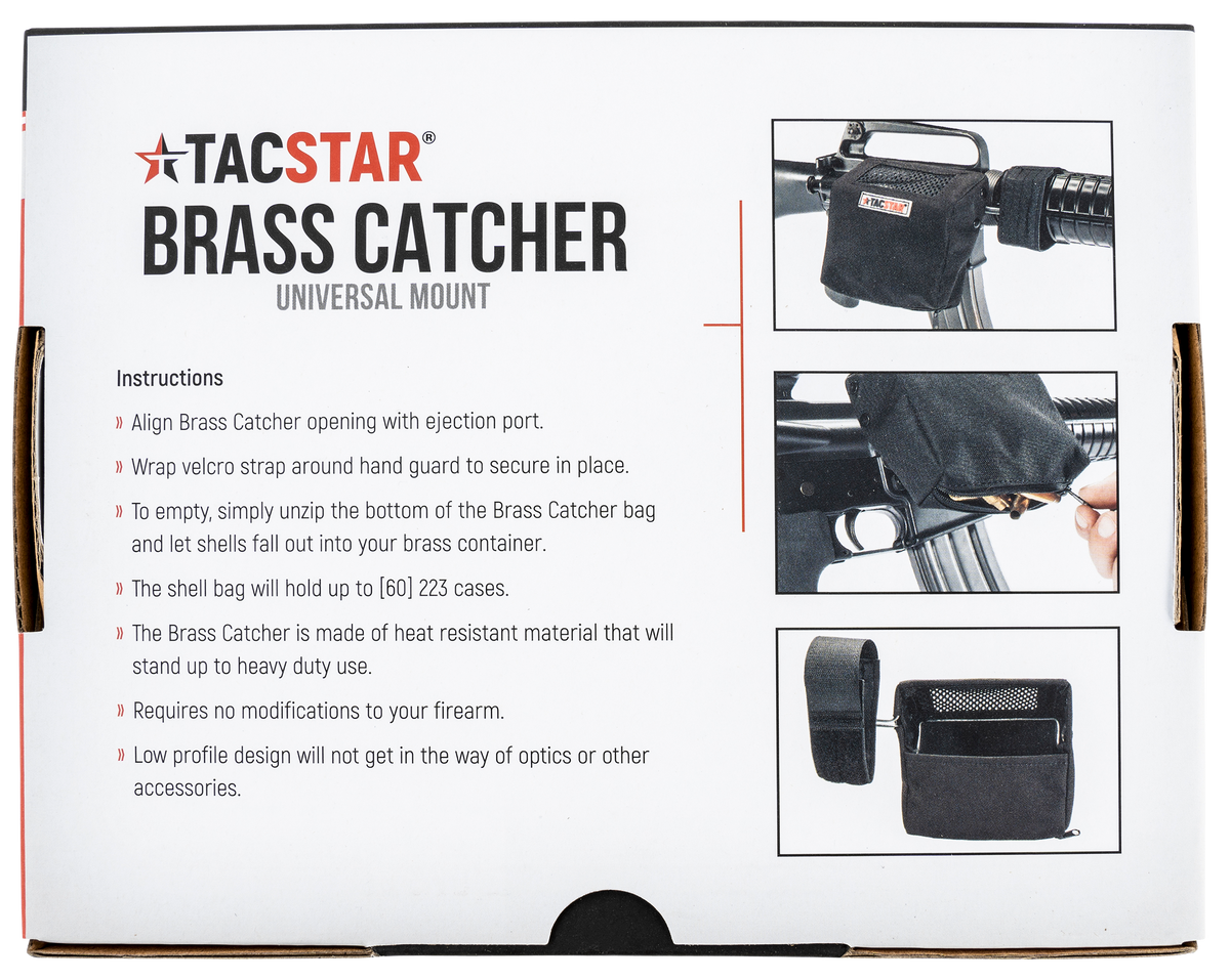 Lyman Universal Brass Catcher Black Canvas Velcro Mount — view 2