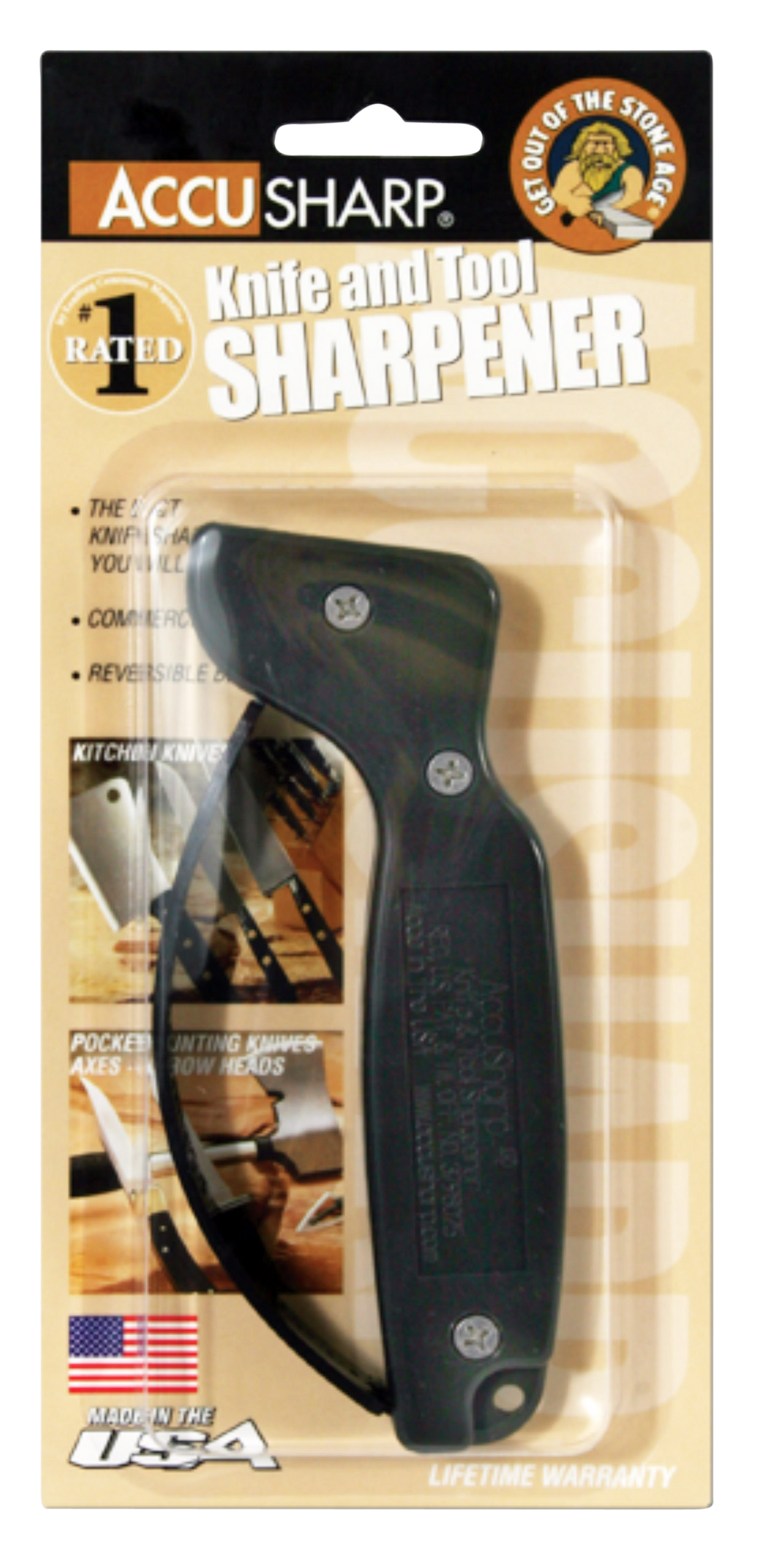 Accusharp 008C Hand Held Hard Diamond Sharpener OD Green Handle — view 2