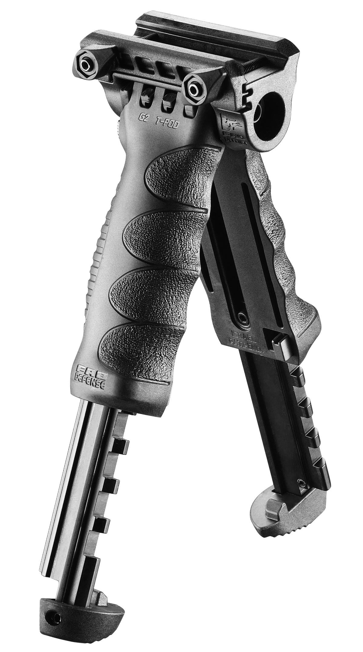 FAB Defense T-Pod G2 QR Quick Release Foregrip & Bipod - Black — view 2