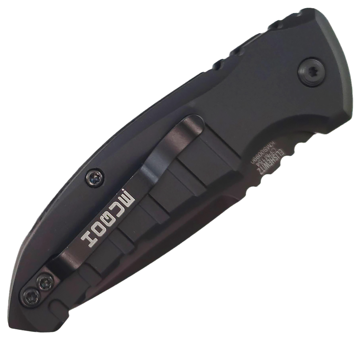Hogue A01-Microswitch 2.75" Folding Auto Drop Point 154CM Black Cerakote Aluminum — view 2