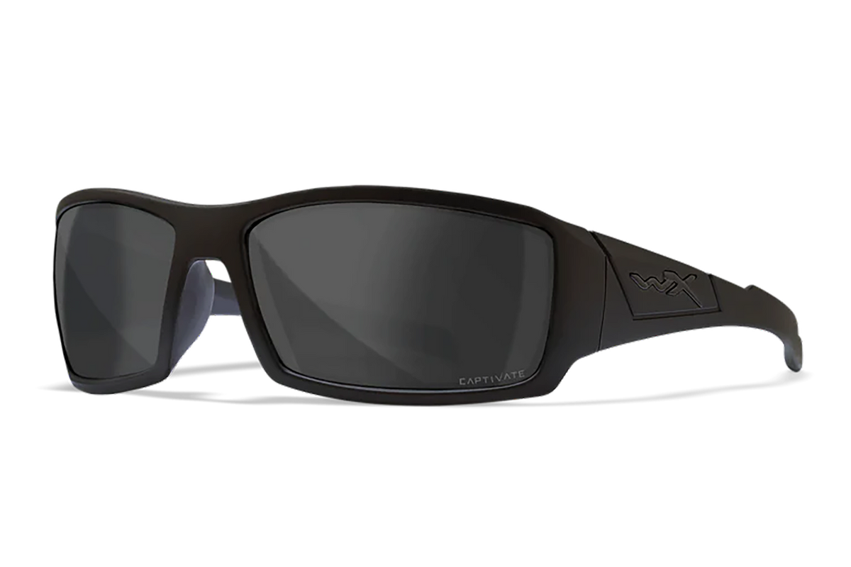 Wiley X Twisted M/L Gray Lens Polycarbonate Matte Black Frame Safety Glasses — view 2