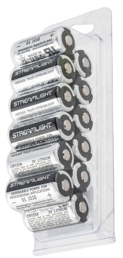Streamlight 85177 CR123A Lithium 3V Batteries 12-Pack - Silver/Black — view 2