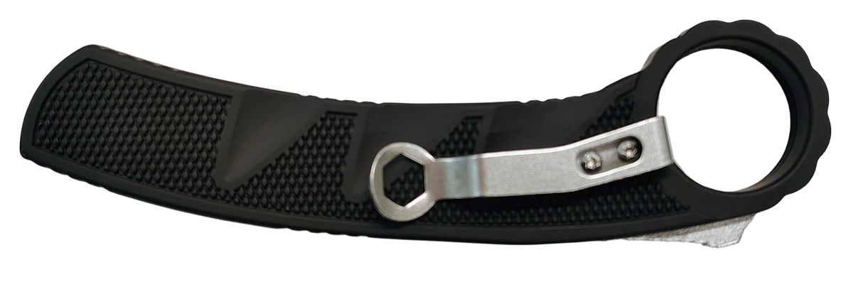 Xcaliber Knife Company Karambit 3" OTF Reverse Tanto Plain Black 440C SS Blade - 5.75" Aluminum Handle — view 2