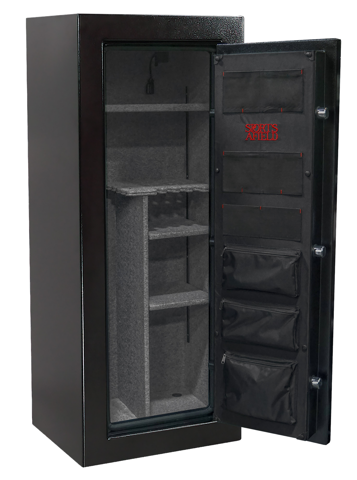 Sports Afield Preserve SA5924P 24+4 Fireproof Gun Safe 59x24x20 Black Steel — view 2
