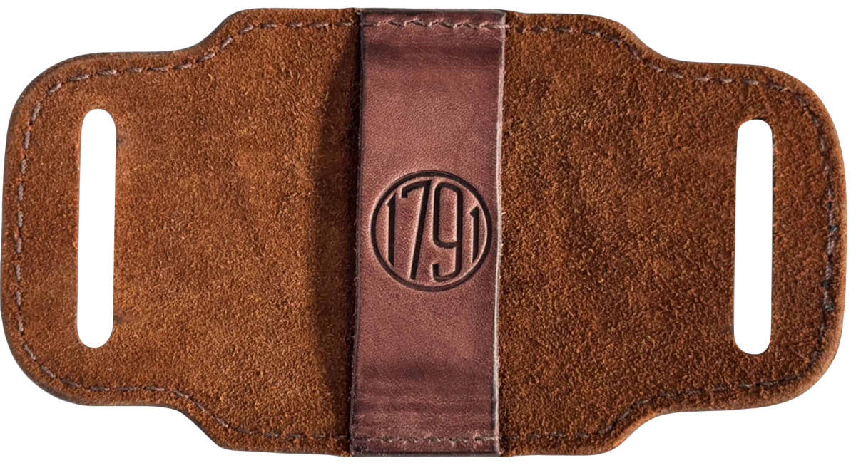1791 Gunleather Ammo Belt Slide 12 Gauge Brown Leather — view 2