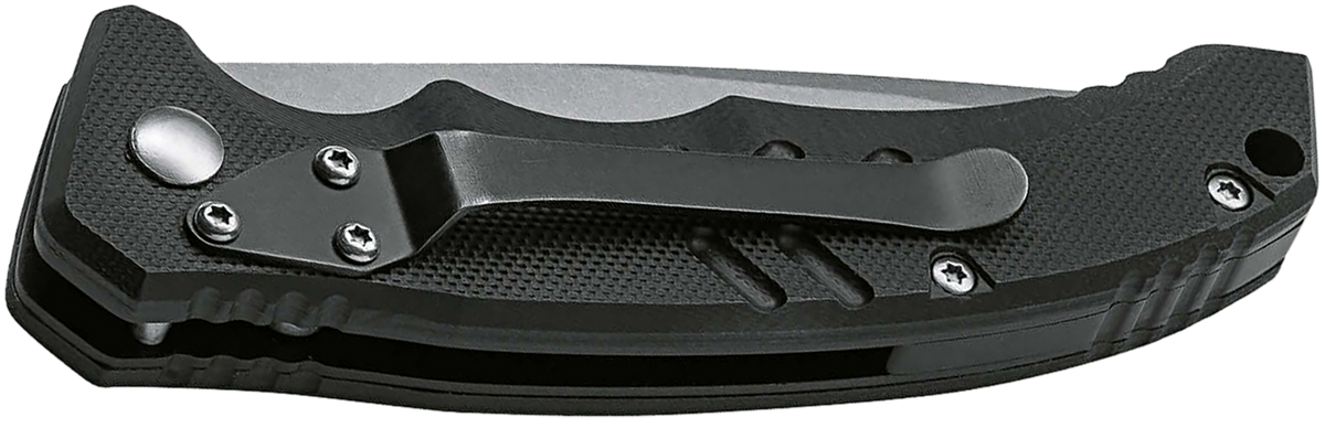 Boker Plus Intention II 3.15" Automatic Folding Drop Point Plain D2 Steel Blade Black G10 Handle — view 2