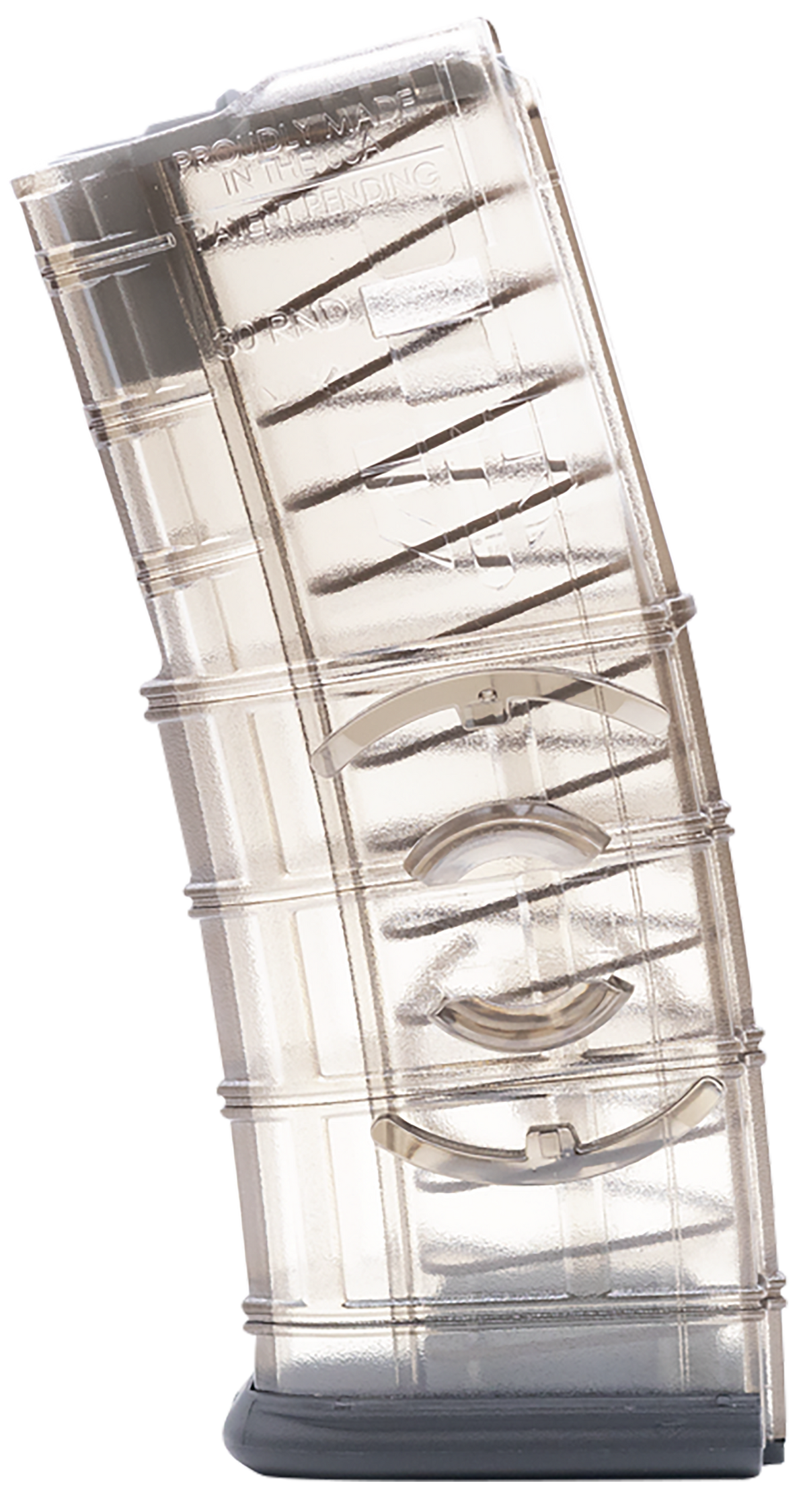 ETS Group AR1530CG2 Gen 2 5.56x45mm NATO 30rd Clear Polymer AR-15 Rifle Magazine w/ Coupler — view 2