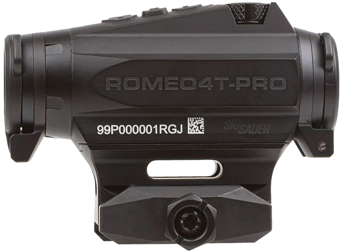 Sig Sauer Electro-Optics Romeo4T Pro 1x20mm 2 MOA Red Quad Ballistic Dot/65 MOA Circle Red Dot Sight - Black — view 2