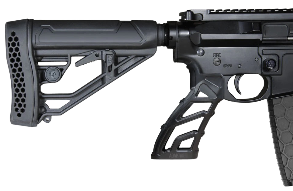 Adaptive Tactical EX Performance Adjustable Black Polymer M4-Style Stock - Mil-Spec Buffer Tubes — view 2