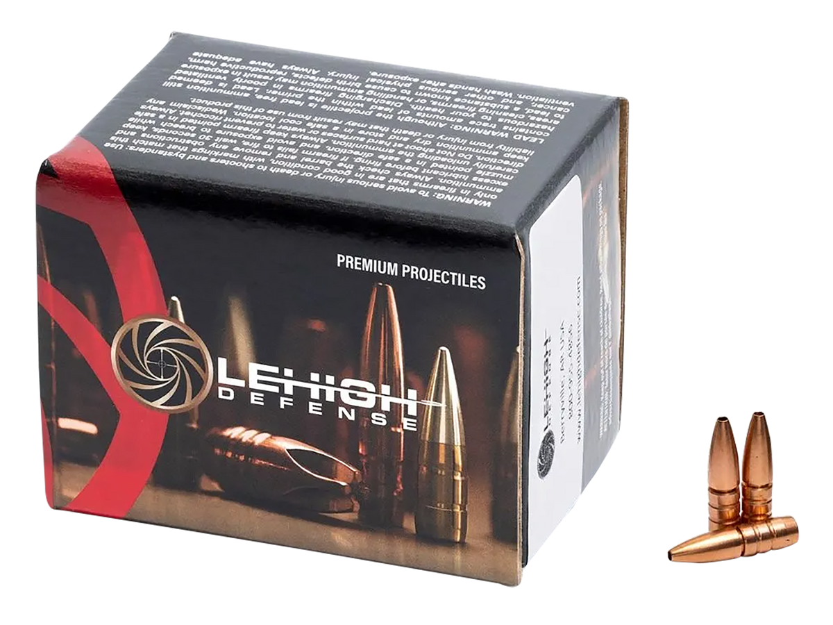 Lehigh Defense Controlled Chaos .223 Rem/5.56x45mm NATO .224 62gr Solid Copper Reloading Bullets - 50/Box — view 2