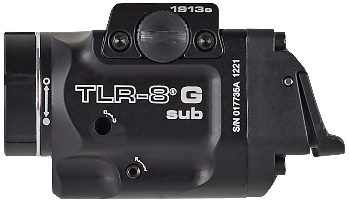 Streamlight 69438 TLR-8 G Sub 500 Lumen White LED/Green Laser Weapon Light - 1913 Short Rail — view 2