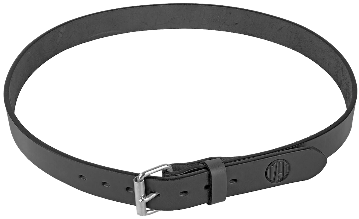1791 Gunleather BLT-01 Gun Belt Stealth Black Leather 42/46 1.50" Buckle Closure — view 2