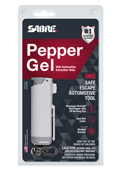 Sabre Safe Escape 3-in-1 Automotive Tool Pepper Gel 10 ft - Gray — view 2