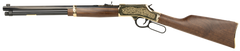 Henry H006GD Big Boy Side Gate Deluxe .44 Mag/.44 Special 20" 10+1 Lever-Action Rifle - Engraved Polished Brass Receiver — view 2