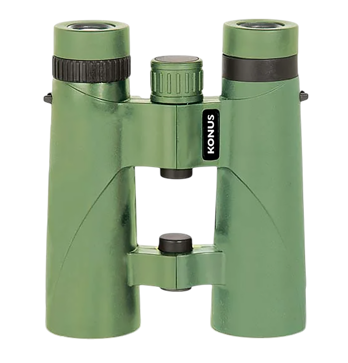 Konus Orient 10x25mm Center Focus Binoculars - Green Aluminum w/Rubber Armor — view 2