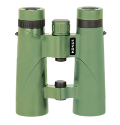 Konus Orient 10x25mm Center Focus Binoculars - Green Aluminum w/Rubber Armor — view 2