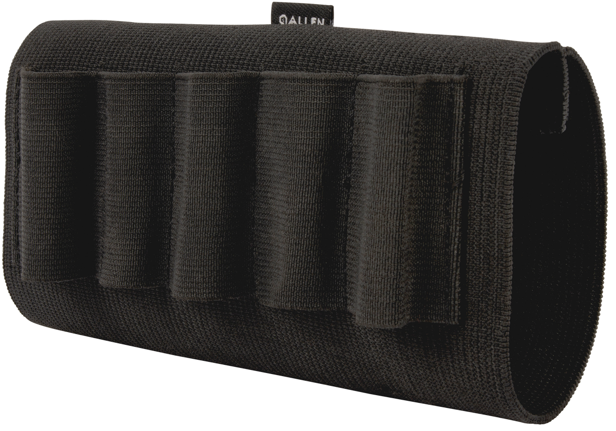 Allen 205 Buttstock Shotgun Shell Holder 5 Rounds Black Elastic — view 2