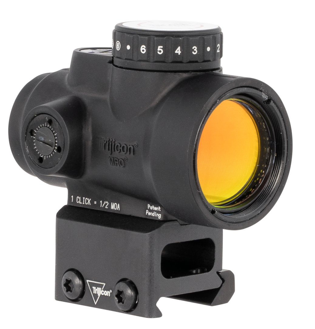 Trijicon MRO HD 1x25mm 2 MOA Red Dot / 68 MOA Circle Reflex Sight - Full Co-Witness Mount — view 2