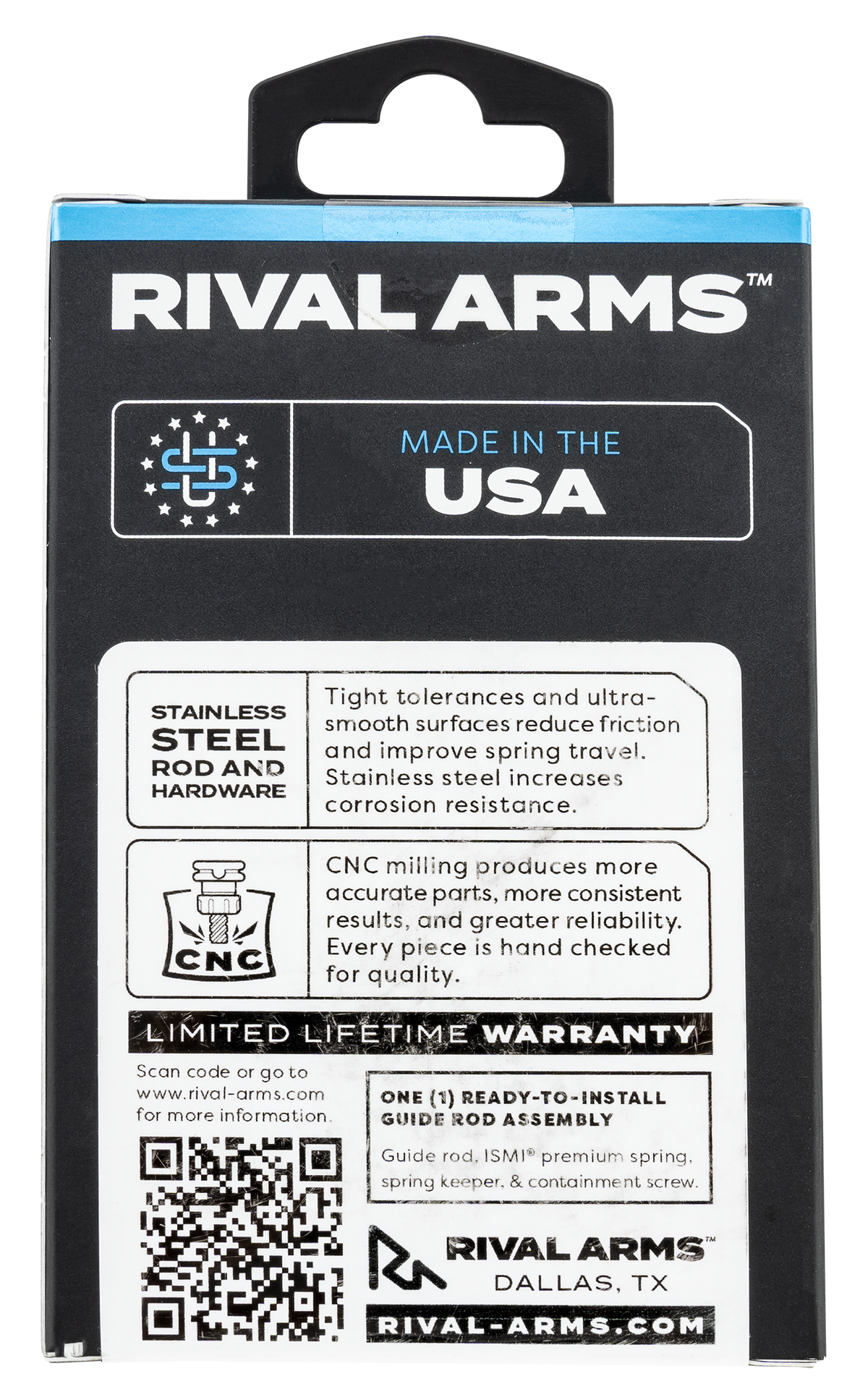 Rival Arms RA50G121S Guide Rod Assembly Silver Stainless Steel for Glock 17 Gen5 — view 2