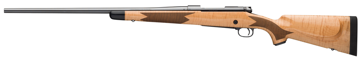 Winchester Model 70 Super Grade 264 Win Mag 26" 3+1 Bolt Action Rifle - AAA Maple Stock — view 2