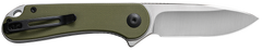 Civivi Knives Elementum 2.96" Folding Plain Satin D2 Steel Blade - Green Textured G10 Handle — view 2