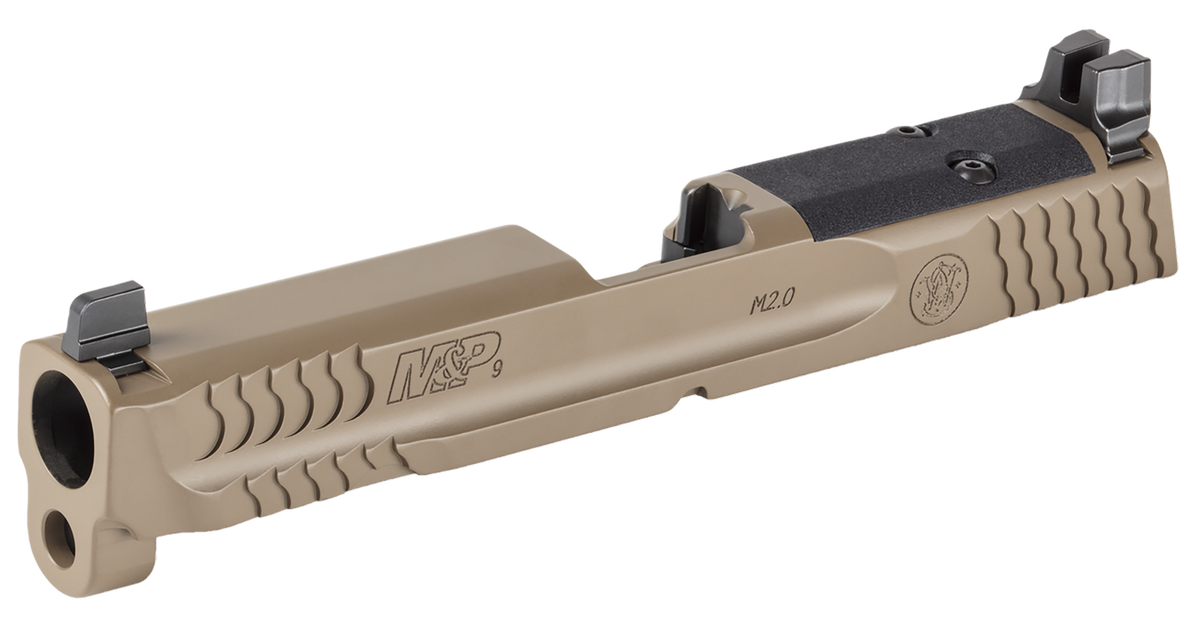 Smith & Wesson M&P Shield Slide Assembly 9mm FDE Optic Ready Serrated — view 2