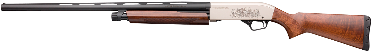 Winchester SXP Upland Field 12 Gauge 28" 4+1 3" Pump Shotgun - Matte Nickel Engraved Receiver, Grade II/III Walnut — view 2