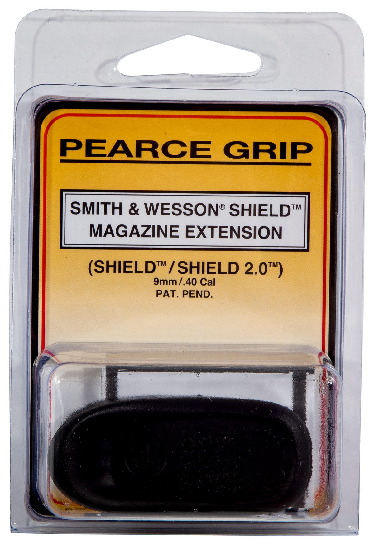 Pearce Grip PGMPS+ Magazine Extension S&W M&P Shield / M2.0 9mm Luger / 40 S&W Polymer Black — view 2