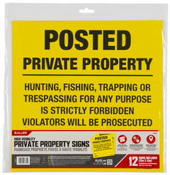 Allen 15824 Posted No Trespassing Sign 12" x 12" 12-Pack — view 2