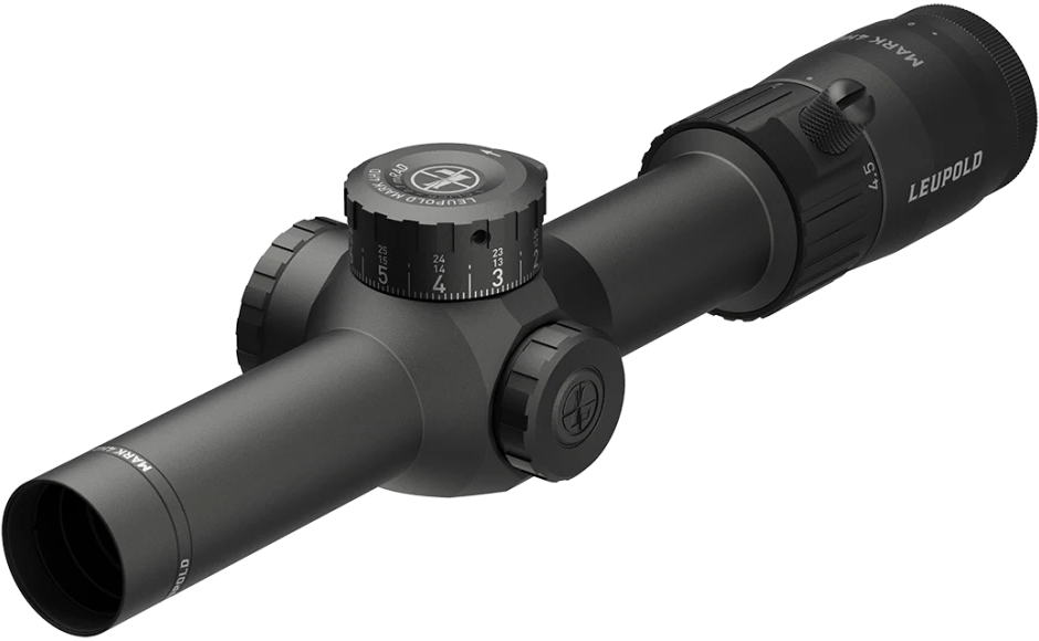 Leupold Mark 4HD 1-4.5x24mm 30mm Tube Illuminated SFP FireDot TMR Matte Black Riflescope — view 2
